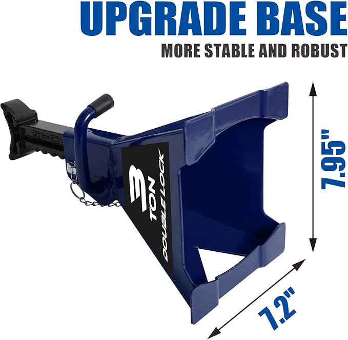 TCE AT43005AU Torin Steel Heavy Duty Jack Stands: Double Locking Pins, 3 Ton (6,000 lb) Capacity, Blue, 1 Pair (2 Pack)