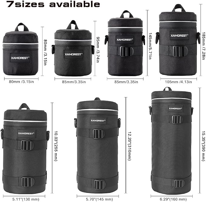 Camera Lens Case Lens Bag Compatible)