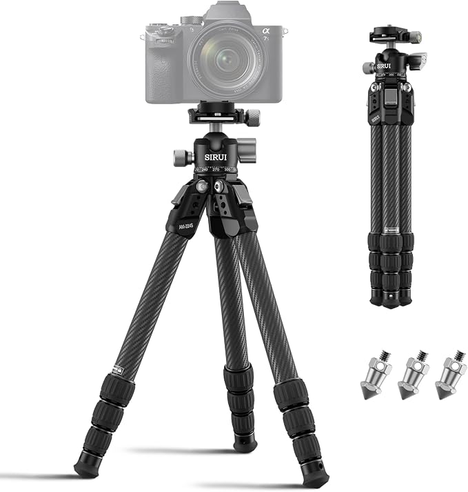 SIRUI 31.5" Compact Carbon Fiber Small Desktop Tripod