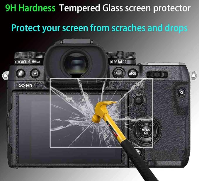 ULBTER A1 Screen Protector for Sony Alpha 1 / A1 Camera & Hot Shoe Cover 0.3mm