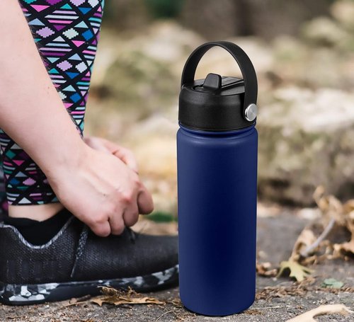 Hydro Flask Straw Lid - Flexible Handle Replacement Sports Cap for 32/40 oz Wide Mouth Bottles