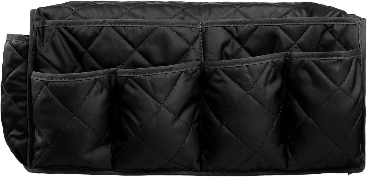 Black Sofa Armrest Organizer with 14 Pockets for Recliners Armrest Covers for Remote Control Holder for Couch Organizer Armchair Cover with Pockets for Phone Ipad Keys Magazine Storage