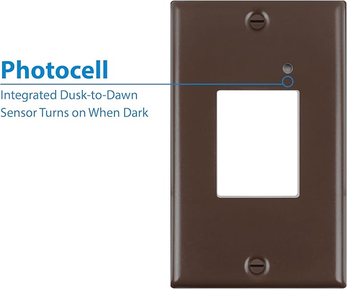 NICOR Lighting STP2 Frosted Oil-Rubbed Bronze LED Step Light with Photocell (STP2F120OBPC)