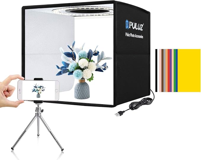 PULUZ Mini Photo Studio Light Box, Photo Shooting Tent kit, Portable Folding
