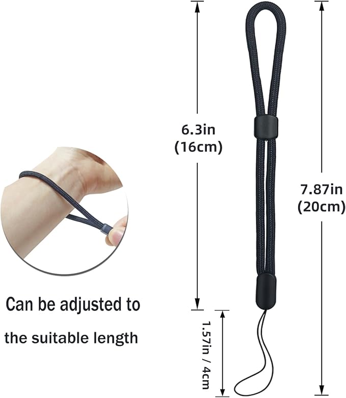 yuntop 5PCS Wrist lanyard, 7.8 inch Hand Wrist Strap Lanyard, Adjustable Nylon