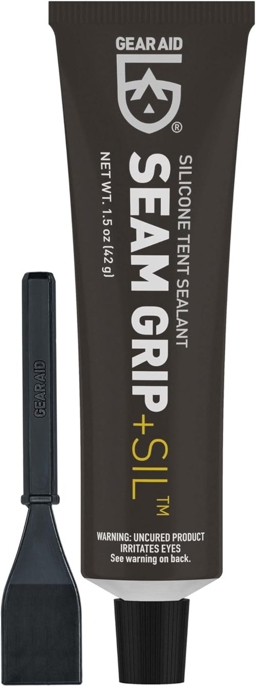 GEAR AID Seam Grip SIL Silicone Sealant - Waterproof Protection for Silnylon Tents & Tarps
