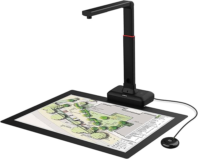 VIISAN Large Format Book & Document Scanner, Capture Size A2/A3, 26MP USB