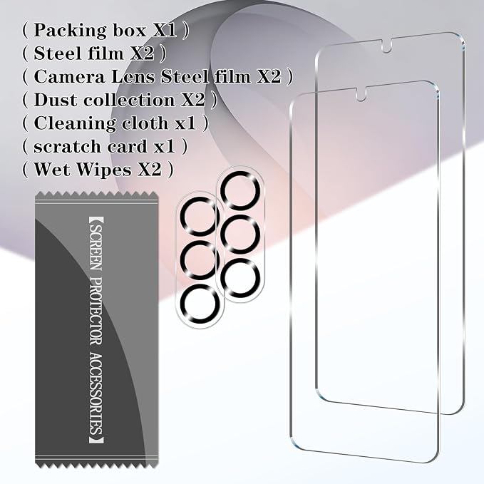BIGFACE Galaxy S26 Plus Tempered Glass Screen Protector + Camera Lens Protector