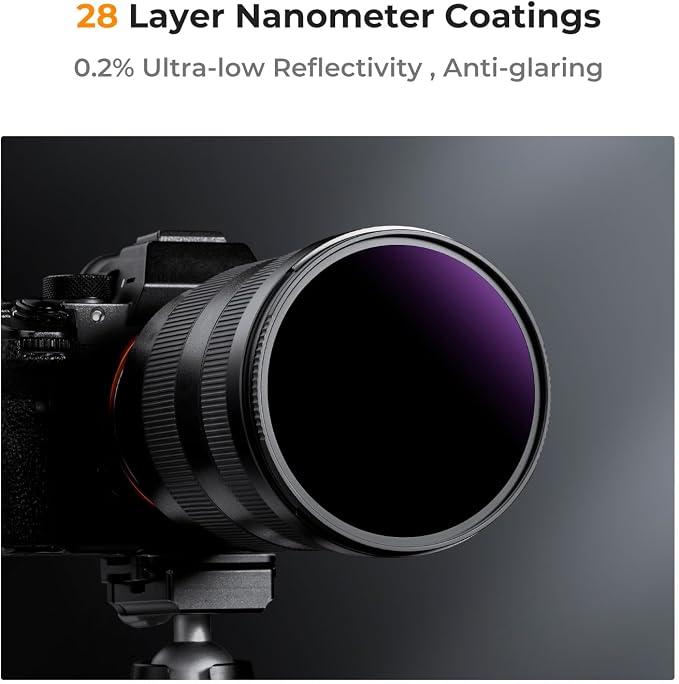K&F CONCEPT 62mm ND1000000 ND Lens Filter Solar Eclipse Neutral Density Camera