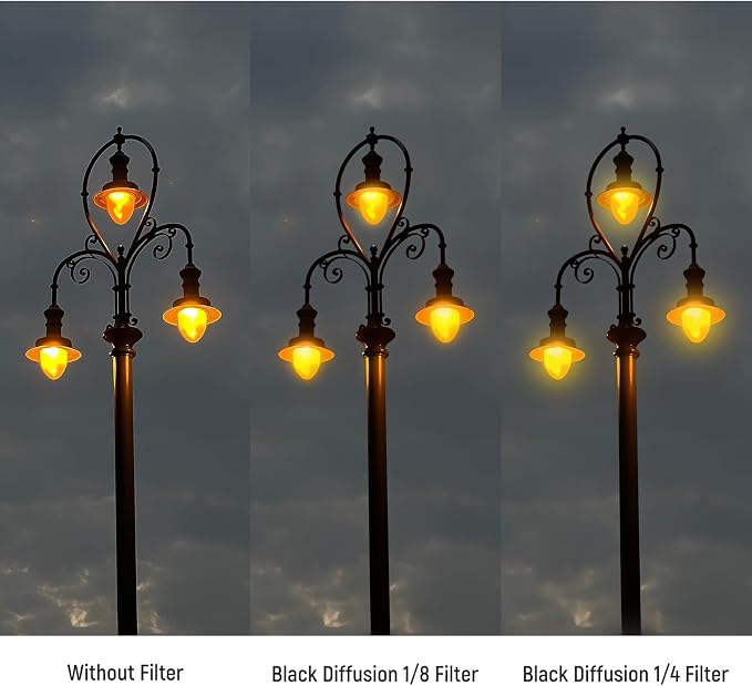 NEEWER 77mm 1/4 & 1/8 Black Diffusion Filter