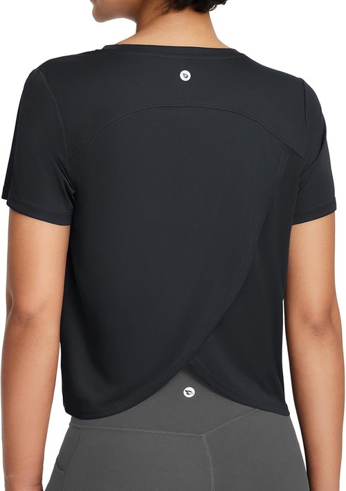 Baleaf Women's Athletic Sun Shirts - Short Sleeve Running Tops with UPF 50+ Quick Dry Lightweight Design