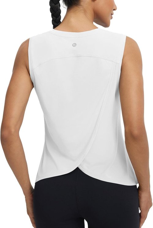 Baleaf Women's Lightweight Sleeveless Workout Tank Top - Quick Dry Athletic Yoga & Tennis Gym Wear