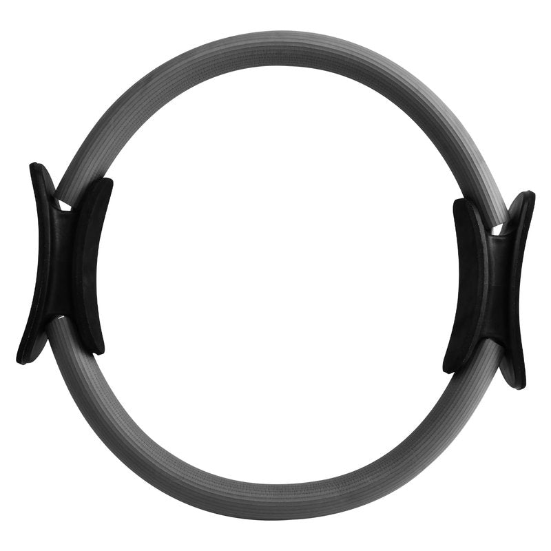 XuYelora 15" Pilates Ring, Dual-Grip Pilates Ring Lightweight Circle Yoga Rin-g for Enhance Thigh and Arm Strength, Body Exercise Tool for Home Gym(Color:Gray)