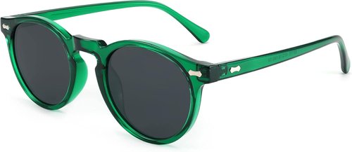 FEISEDY Vintage Round Polarized Sunglasses - Stylish UV400 Protection for Small Faces | Unisex B2355