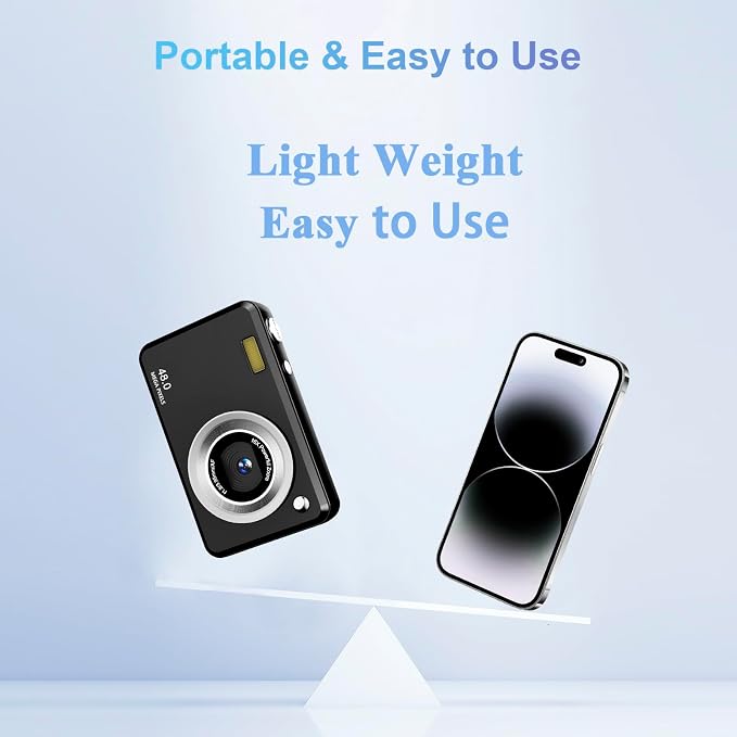 Digital Camera, FHD 1080P Point and Shoot Kids Camera,