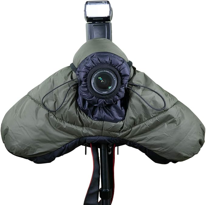 Camera Rain Coat Cover, Cold-Proof Warm Cover, Snow or Sound-Proof Sleeve Jacket