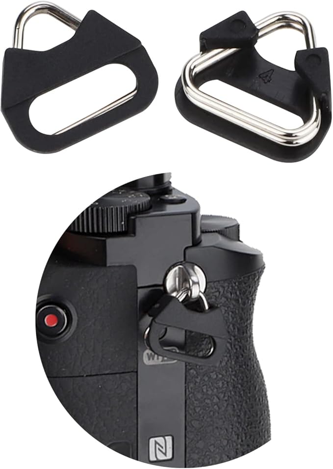 Leftfoto Stainless Steel Triangle Split Ring, Camera Strap Hook Lug Ring