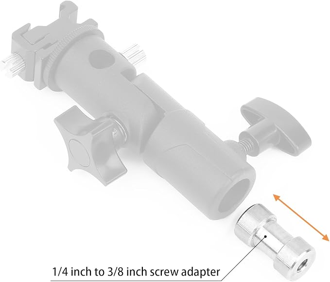 Anwenk 1/4 to 3/8 Screw Adapter Converter Threaded Screws Adapter Spigot Screw
