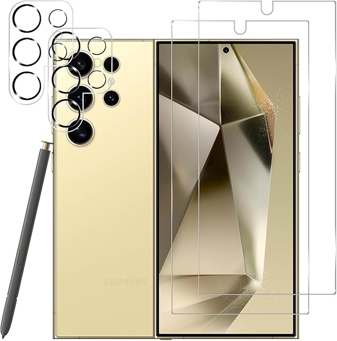 BIGFACE Galaxy S24 Ultra Tempered Glass Screen Protector + Camera Lens