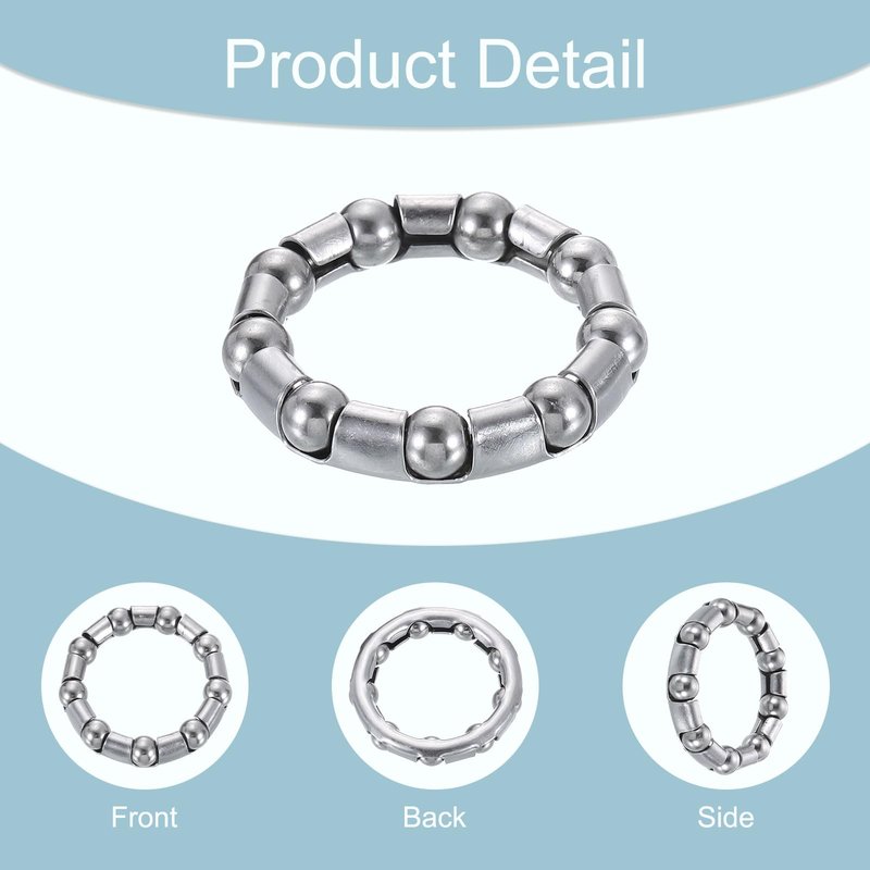 uxcell Bicycle Crank Ball Bearing 5/16Inch (8mm) x 9 Balls, 14pcs Replacement Ball Bearings for Bottom Bracket Bearings Bike Wheel Frame Bearing Repair