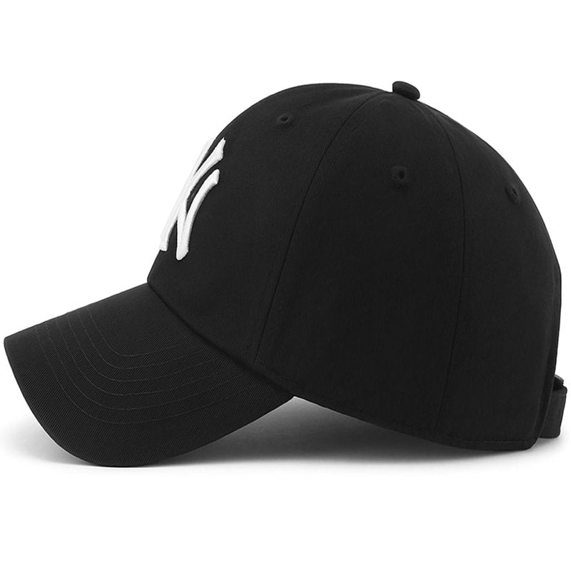 United S New York Cap for Men and Women | N&Y Crafted from Cotton | Good Material with Exquisite Embroidery | Adjustable Buckle Black