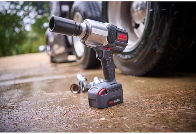 Ingersoll Rand W8191 1" 20V Cordless Impact Wrench Bare Tool, 2000 ft-lb Torque, Friction Ring Thru-hole, Pistol