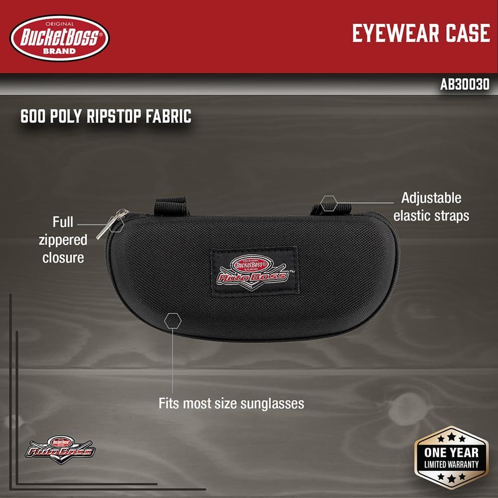 Bucket Boss - AutoBoss Eyewear Case, Auto Boss (AB30030) , Black