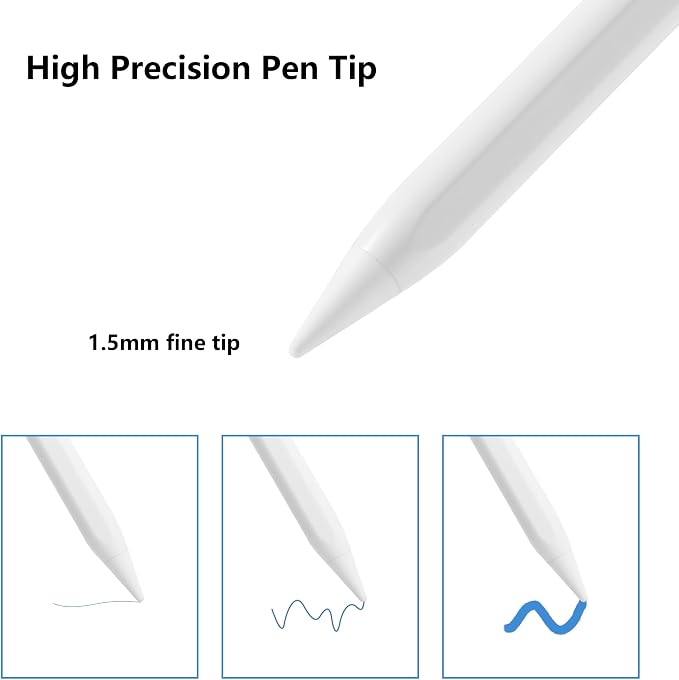Stylus Pen for iPad A16 11th 10th 9th 8th 7th 6th Generation, iPad Pro 12.9 11