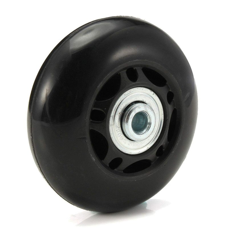 Ricrrover Luggage Suitcase Wheels 70mm x 24mm/2.75"x0.94" w/ABEC 608zz Skate Inline Outdoor Replacement Wheels, One Set of (2) (OD:70 W:24 ID:6 Axles:35 & 40mm)