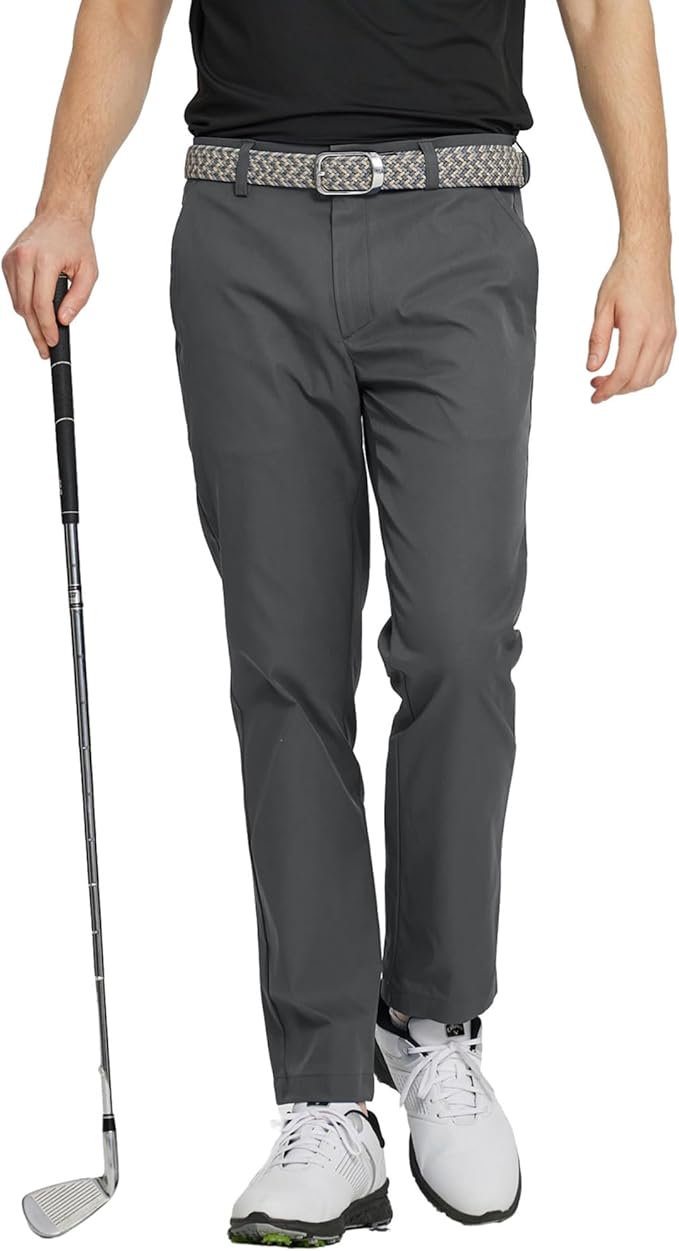 M MAELREG Golf Pants Men Quick Dry - 30"/32"/34" Stretch Lightweight 5 Pockets Water-Resistant Casual Mens Dress Pants