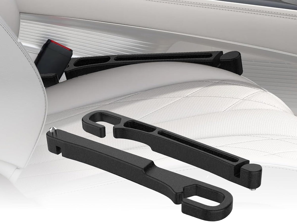 Car Seat Gap Filler 2PCS with Drop Prevention & Storage Hook Prevents Items Falling for Cars, SUVs, Trucks