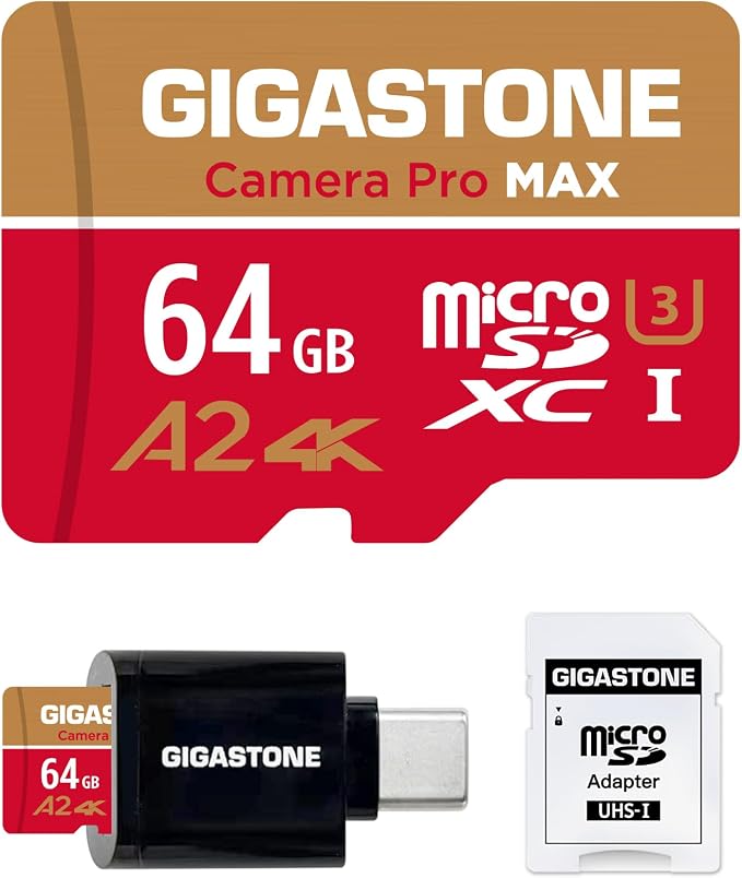 【5-Years Data Recovery】 GIGASTONE 64GB Micro SD Card