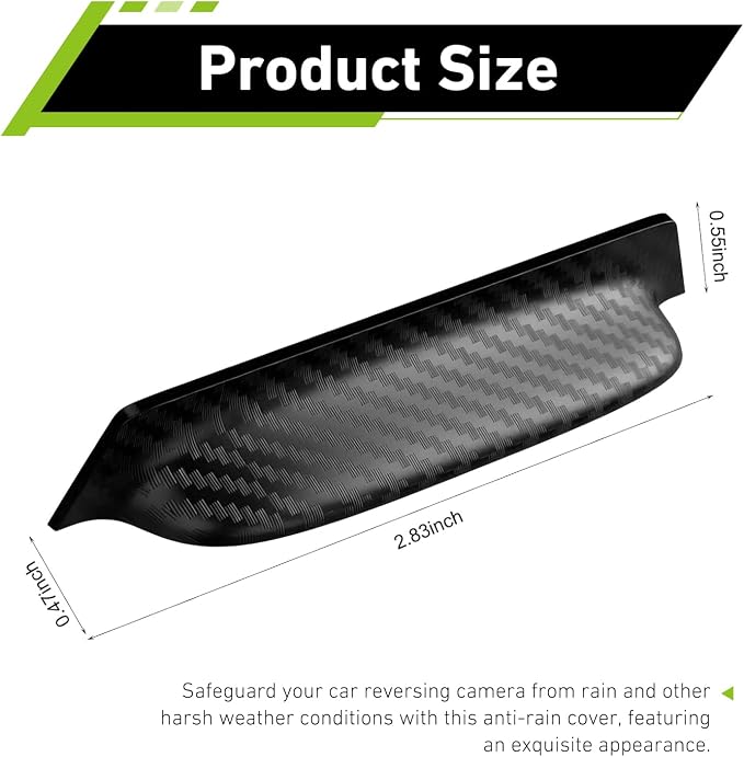 Rear View Camera Cover, Anti-Rain Car Backup Camera Cover, Rear View Rain Guard