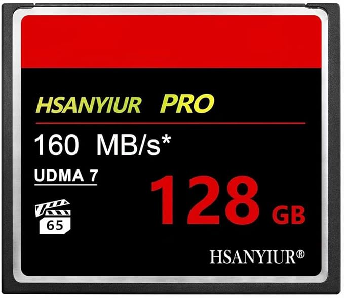 128GB UDMA Speed Up to 160MB/s, Original CF Card Camera Memory Card