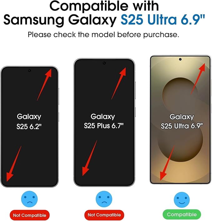 amFilm Auto-Alignment OneTouch for Samsung Galaxy S25 Ultra 6.9" Screen