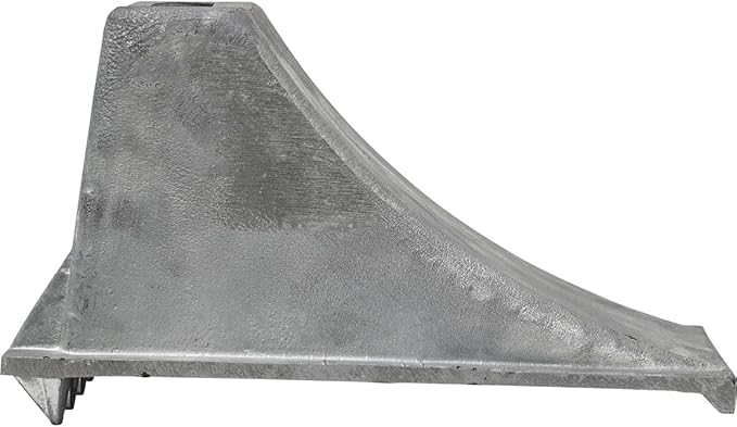 Buyers Products WC1267 Aluminum Wheel Chock, 6.25 x 12.25 x 7 Inch, Steep Slope Design with Rugged Teeth for Extra Stability, Silver