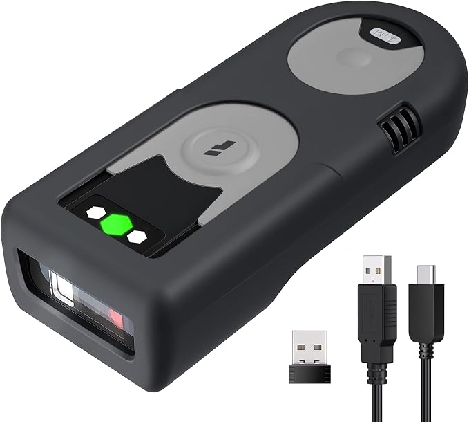 Inateck Bluetooth Scanner 1D Barcode Scanner 2.4Ghz USB Adapter, Screen Scanning