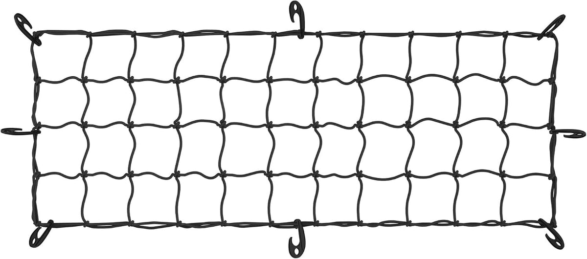 ARKSEN 36 x 60 Inch Heavy Duty Tangle-Free Nylon Cargo Net Universal Bungee Stretches with Storage Bag for Pickup Truck, Bed, SUV, & Rooftop Travel Luggage Rack