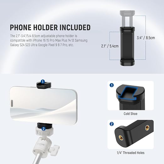 NEEWER Basics Mini Desk Selfie Stick Tripod Compatible