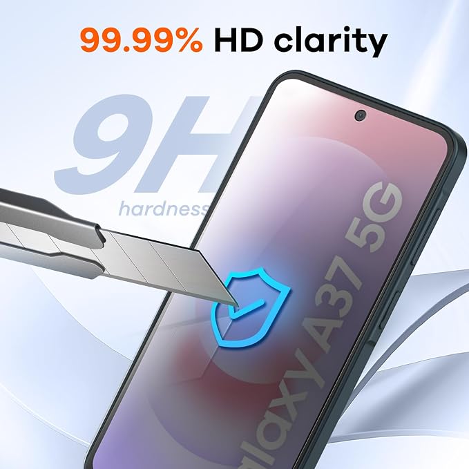 4+4 Pack for Samsung Galaxy A37 5G Screen Protector & Phone Camera Lens