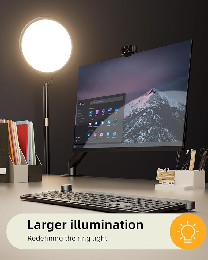 10.5" Ring Light with Stand and Phone Holder