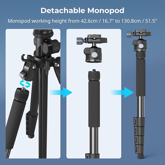 SmallRig CT25 64.5"/164cm Horizontal Overhead Tripod