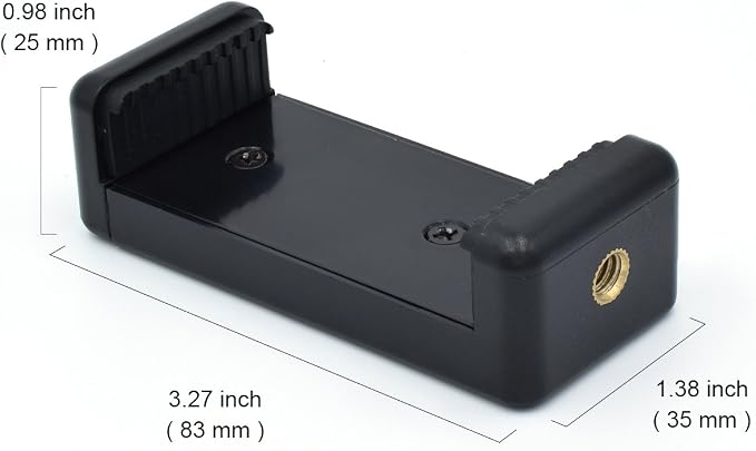 Universal Cell Phone Tripod Mount Adapter, OIMIO Phone Holder Clip Connector