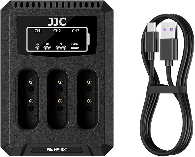 JJC NP-BX1 Battery Charger USB Triple Slot