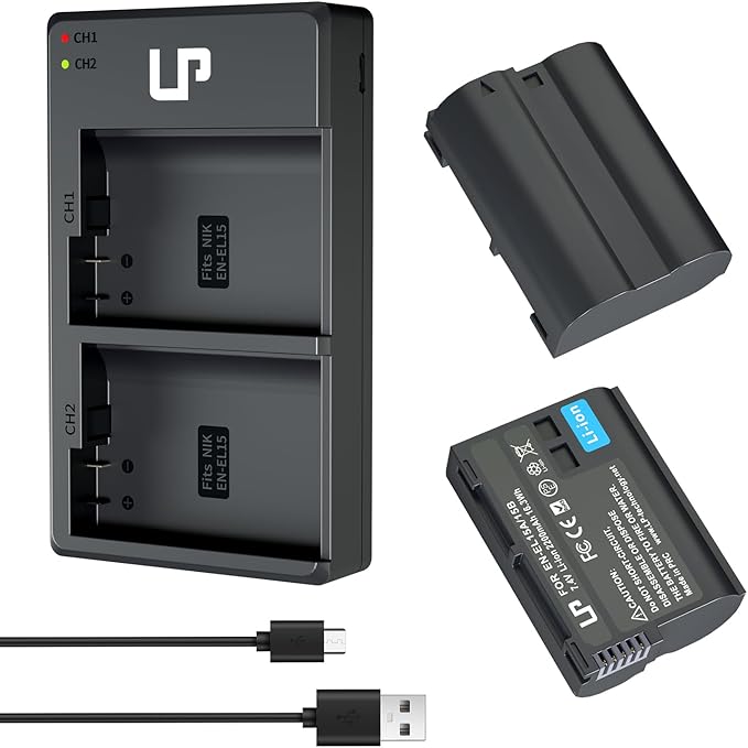LP EN-EL15 EN EL15a Battery Charger Pack, Compatible