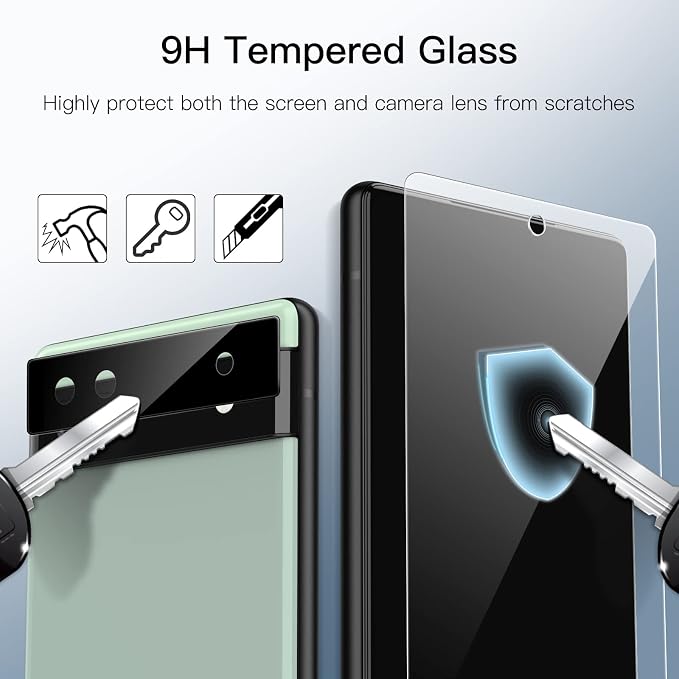 JETech Screen Protector for Google Pixel 6a 6.1-Inch