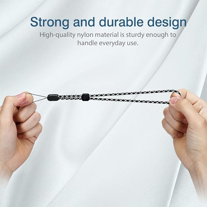 Hukado Hand Wrist Strap Lanyard, 6 Pack 8inch Adjustable Nylon Wristlet Straps