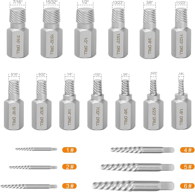 Eapele Bolt Extractor Set, Stripped Nut Remover Twist Sockets, Fit 3/8" Square Drive with Solid Storage Case(49pcs, Black)