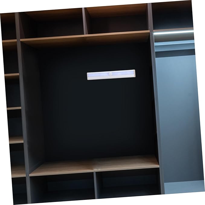 Angoily 3pcs Wireless Motion Sensor Led Cold White Cabinet Light Smart Sensor Closet Lights Under Cabinet Lighting Energy Saving