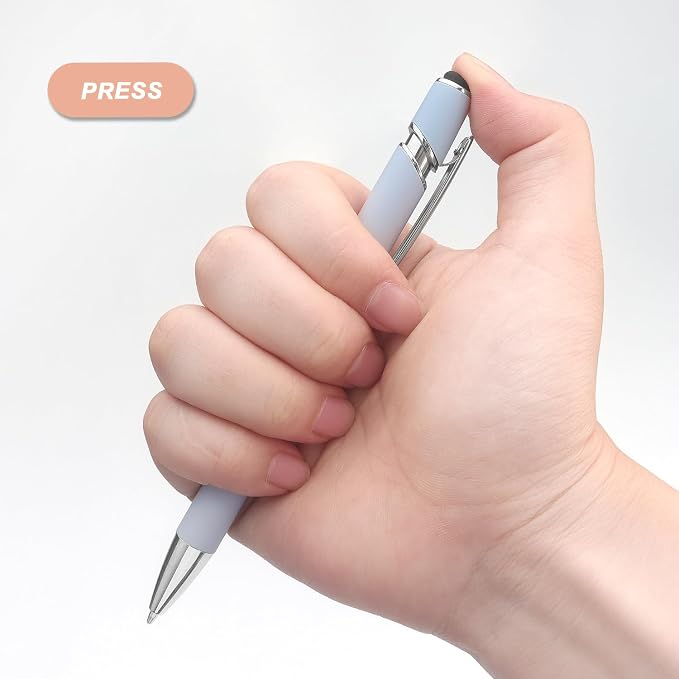 Bribobo Ballpoint Pen 2-in-1 Stylus Retractable Ballpoint Pen